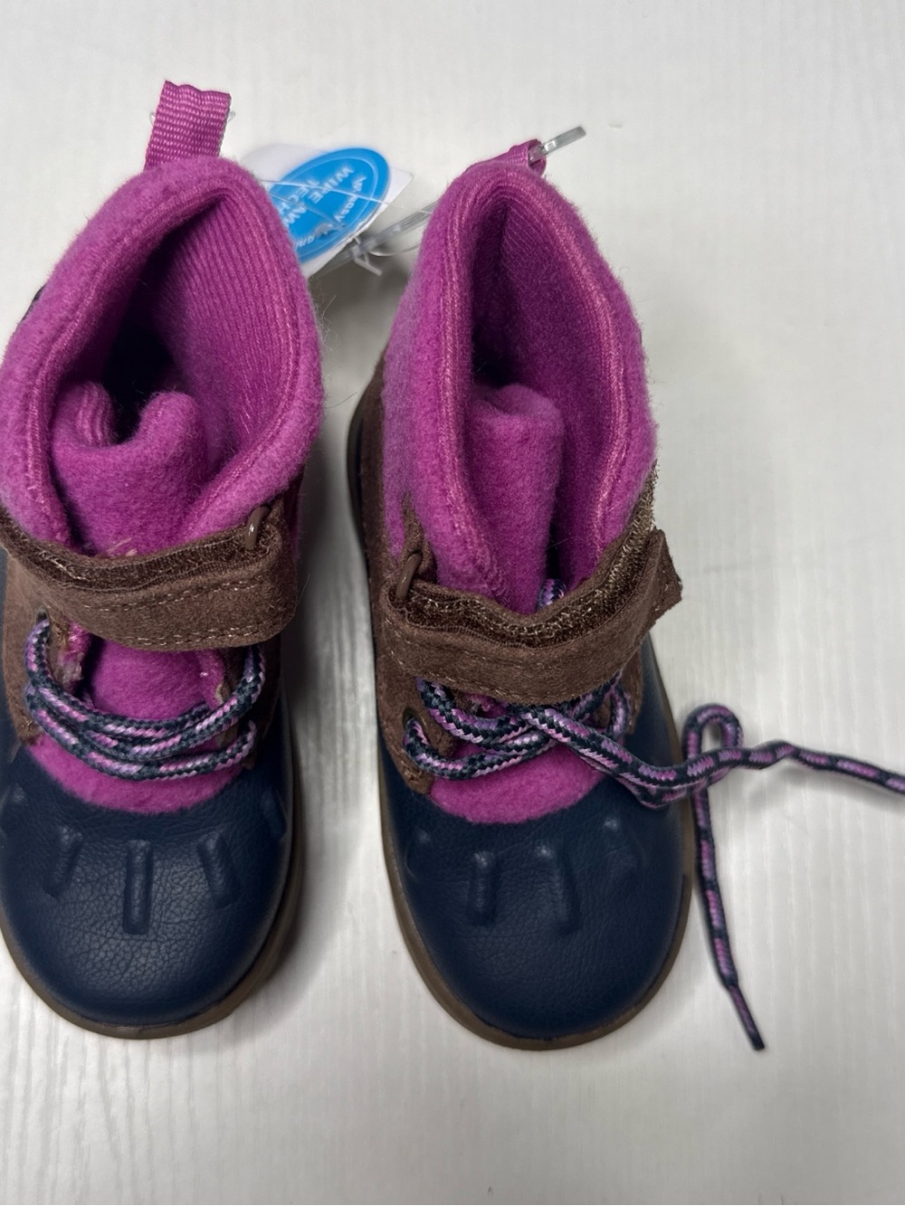 Carter's Navy, Purple & Brown Kids Winter Boots
